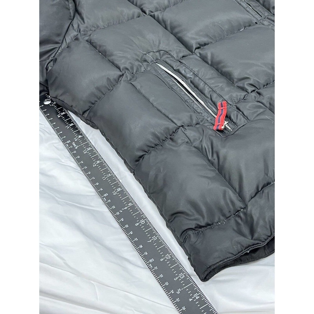 Tommy Hilfiger Black Puffer Jacket Juniors XL White Tag Early to Mid 00's - Picture 9 of 11